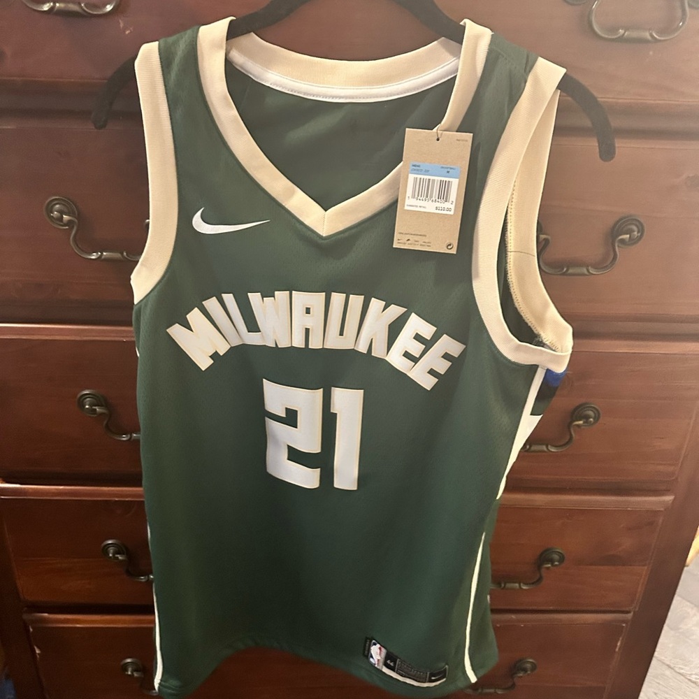 Nike Green and Cream Icon Edition Jersey